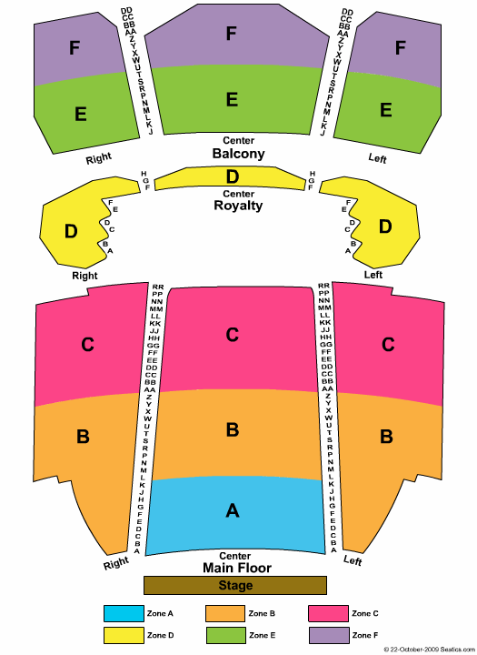 Indianapolis Indiana Seating Chart
