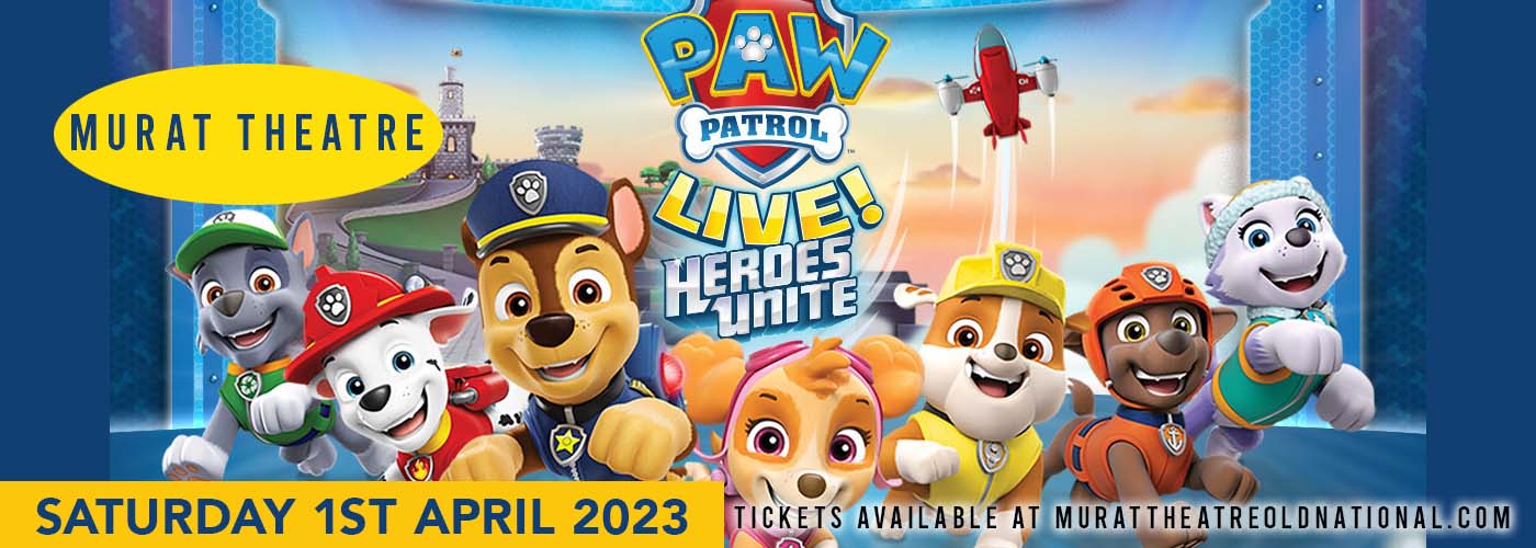 PAW Patrol Live at Murat Theatre tickets PAW Patrol Live at Murat Theatre