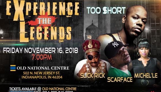 Experience The Legends: Too Short, Slick Rick, Scarface & Michel'le at Murat Theatre